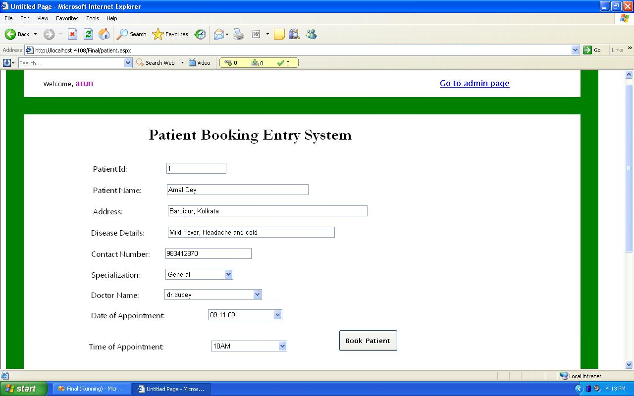 Add Patient 
Info